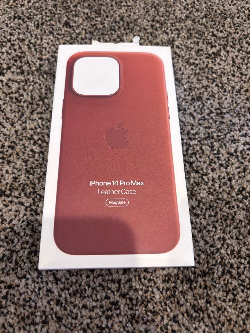 Authentic Apple iPhone 12 Pro Max Leather Case w/ MagSafe PRODUCT(RED)